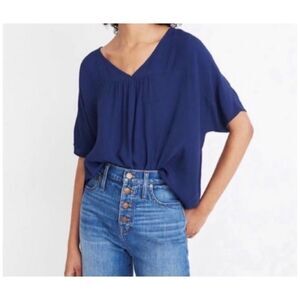Madewell Rhyme Top in Blue Size XS